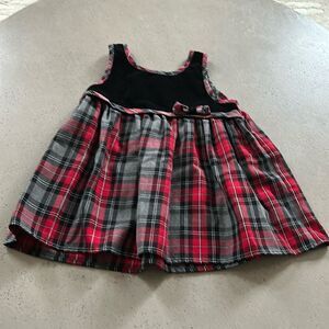 Red and black velvet Christmas jumper